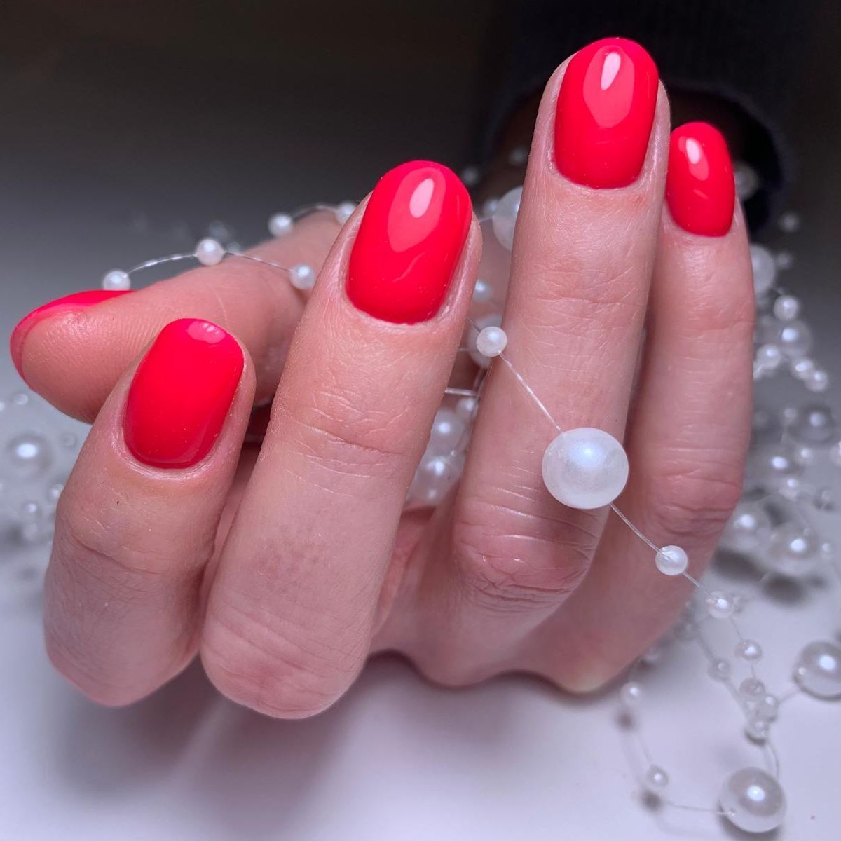 Manicure hybrydowy - przykład pracy